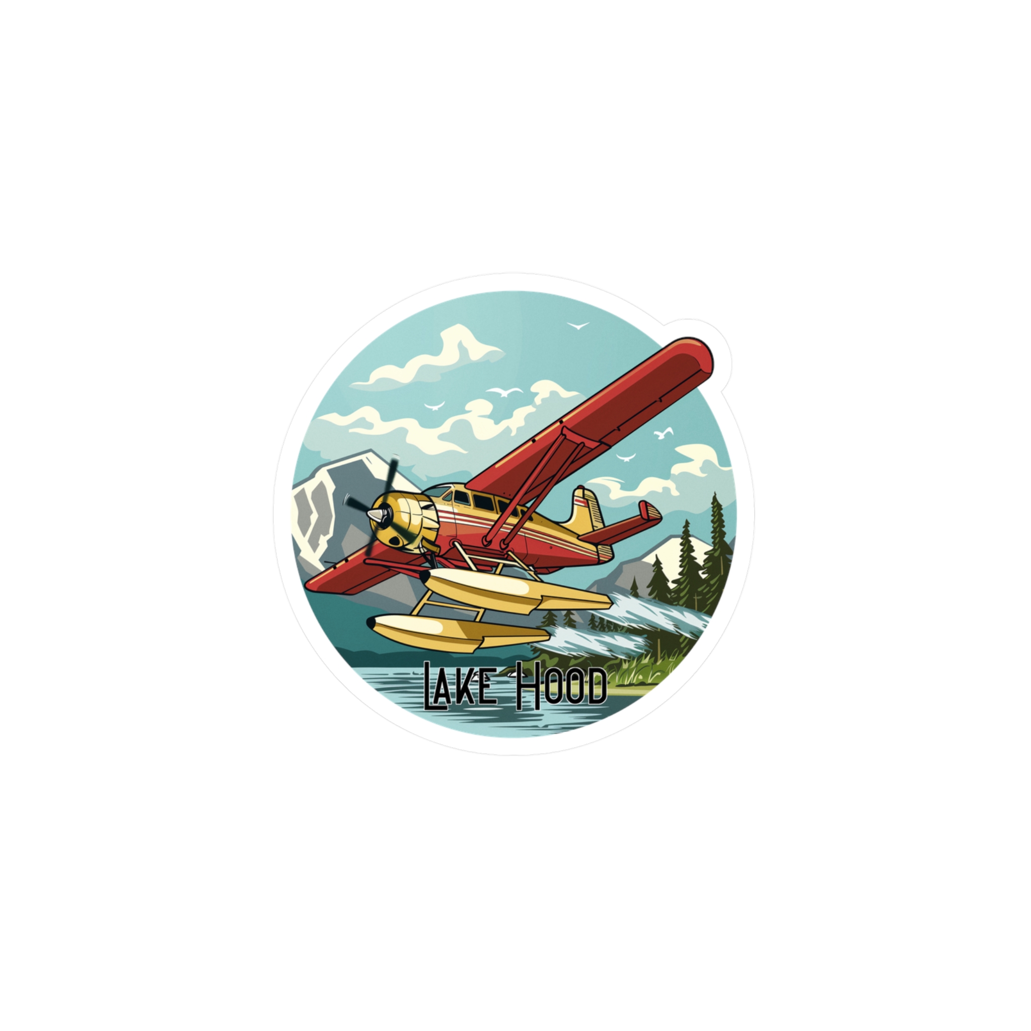 Lake Hood Sea Plane Sticker