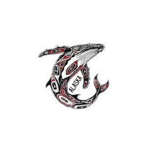 Haida Art Humpback Sticker