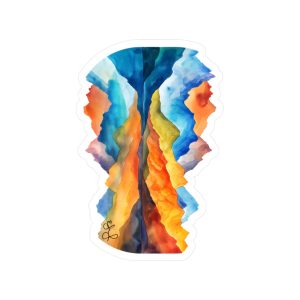 Watercolor Mountains Sticker