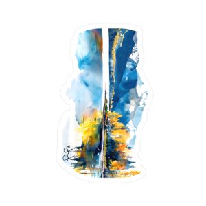 Watercolor Eklutna Lake Sticker