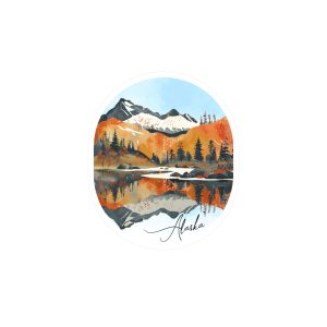 Reflective Mountains Sticker