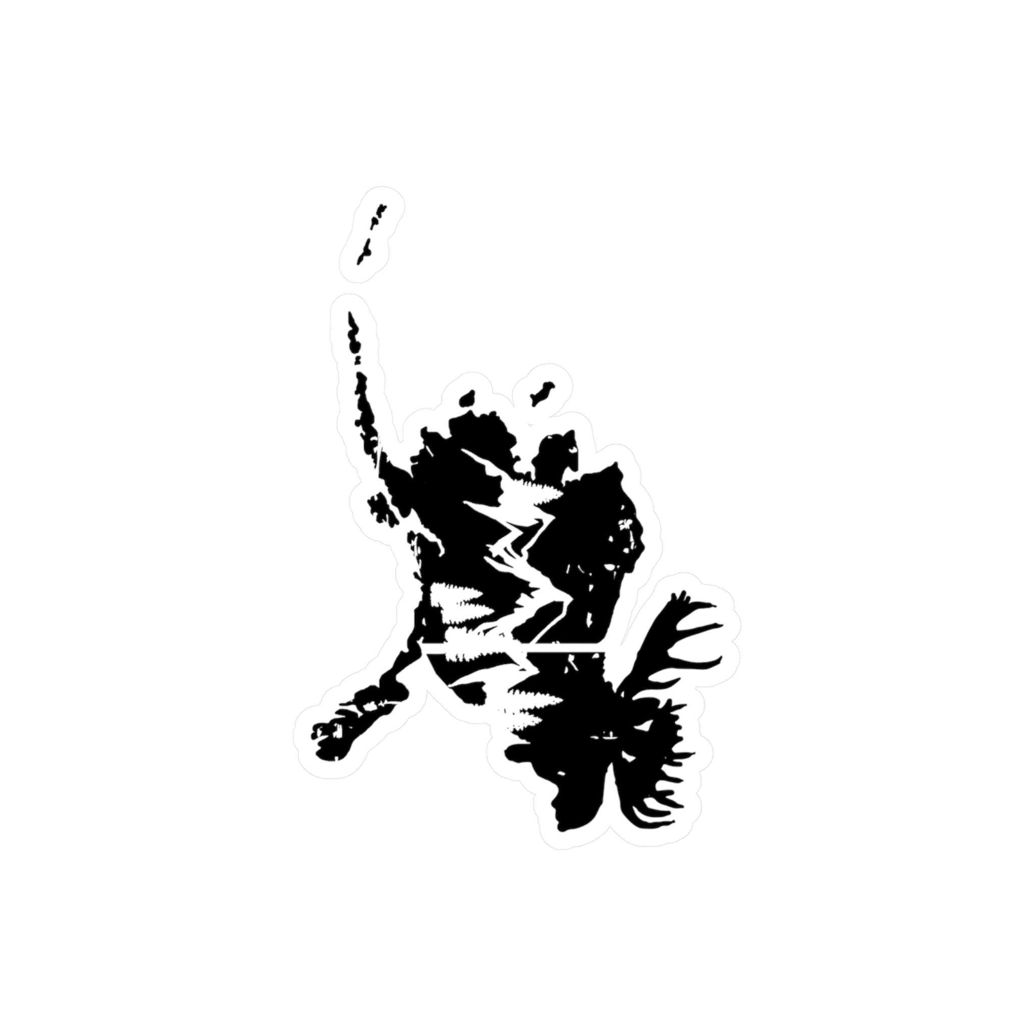 Alaskan Moose Sticker