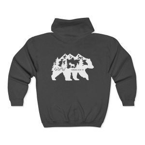 God is Greater Zipper Hoodie (Printed on Back)