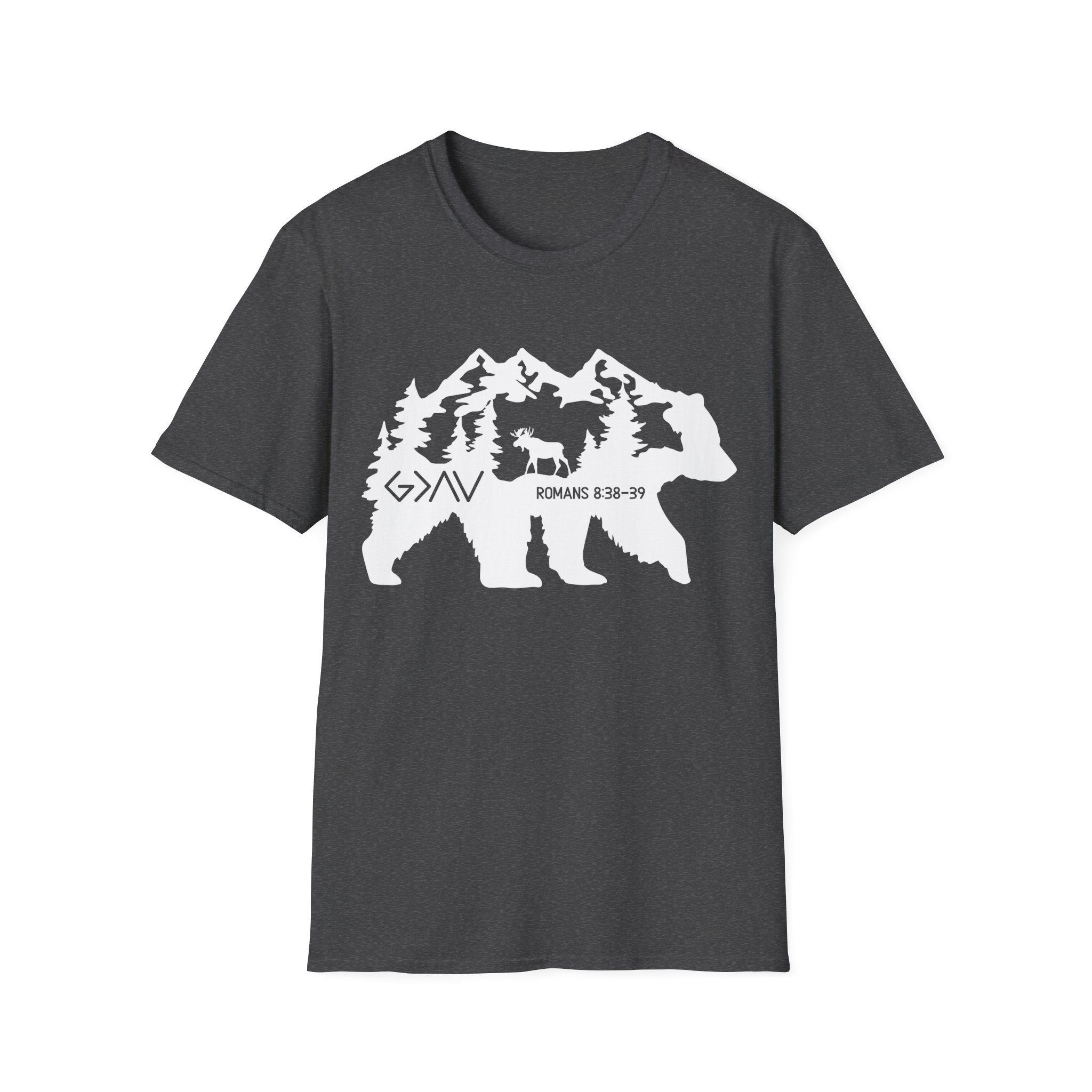 God is Greater Bear Softstyle Tee - Image 11