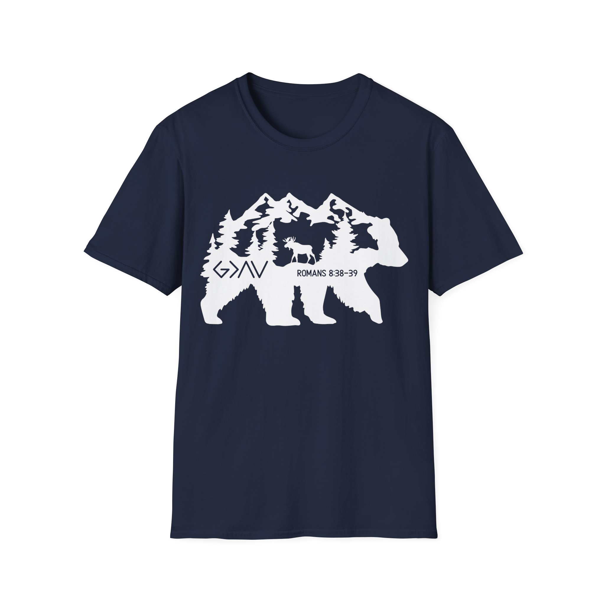 God is Greater Bear Softstyle Tee - Image 17