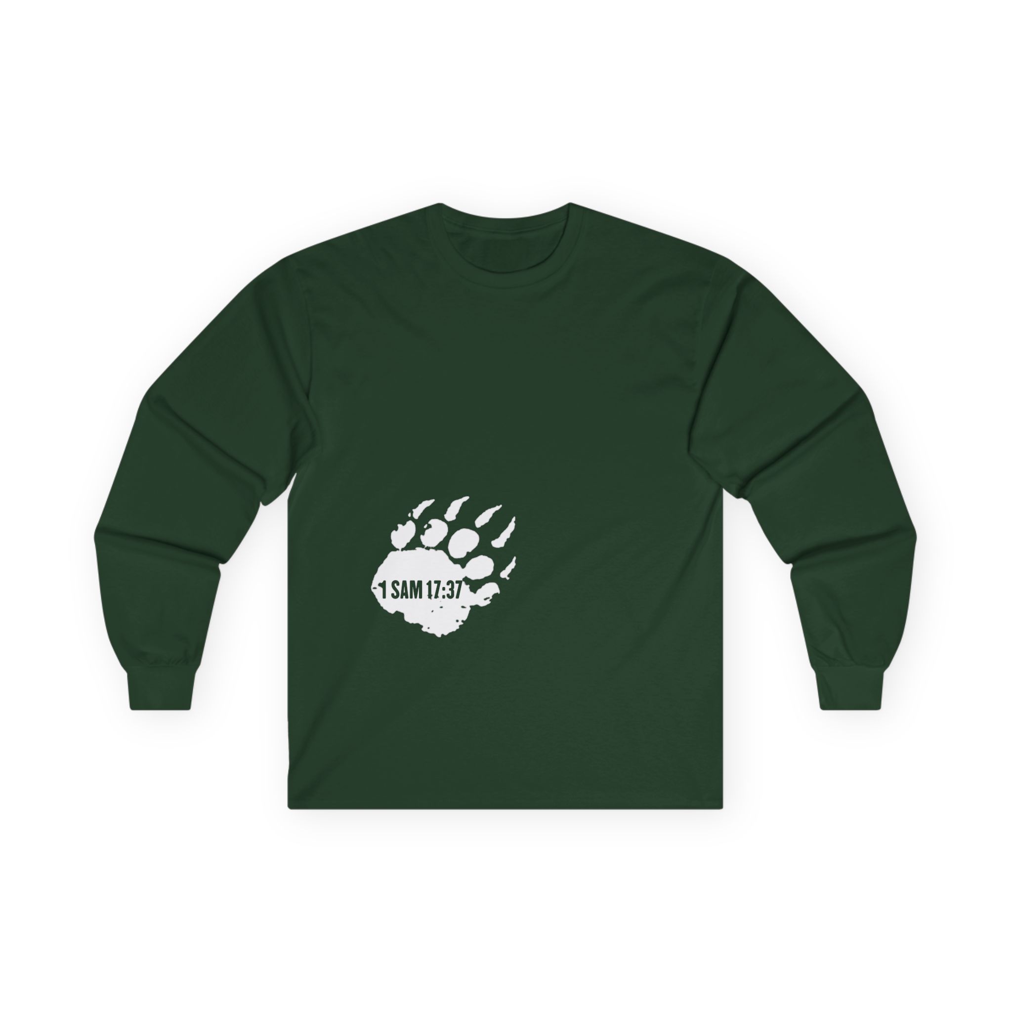1 Samuel 17:37 Bear Paw Long Sleeve Tee - Image 3