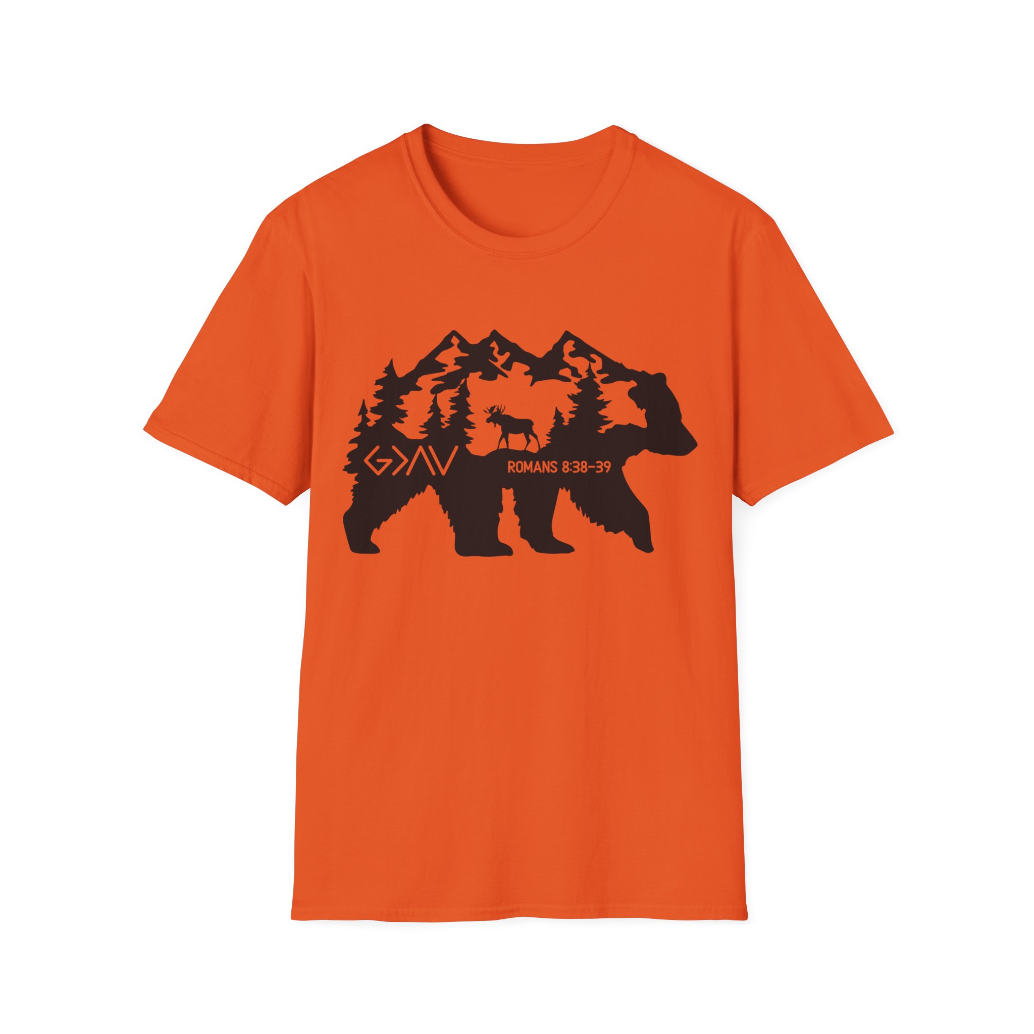 God is Greater Bear Softstyle Tee - Image 6