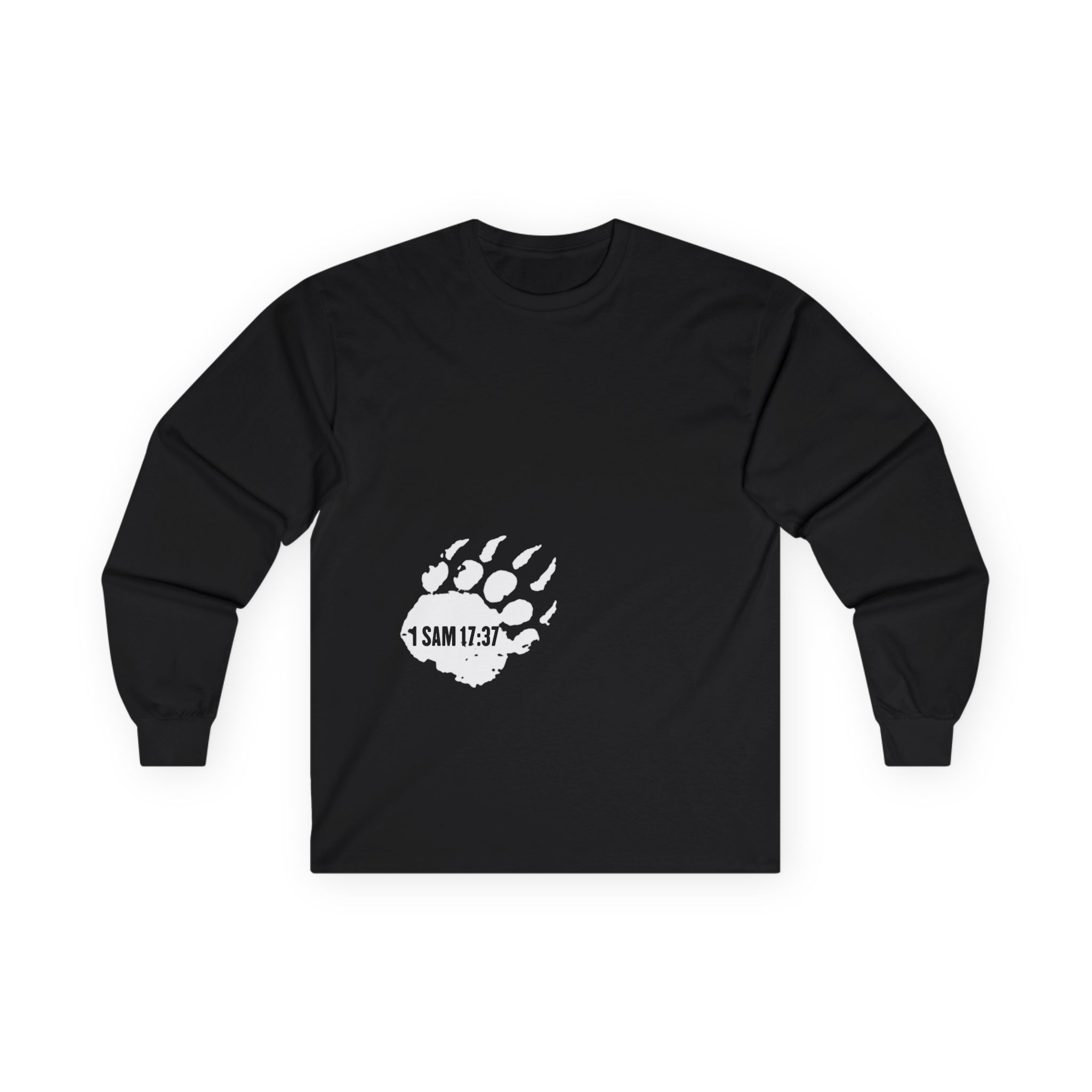 1 Samuel 17:37 Bear Paw Long Sleeve Tee - Image 2