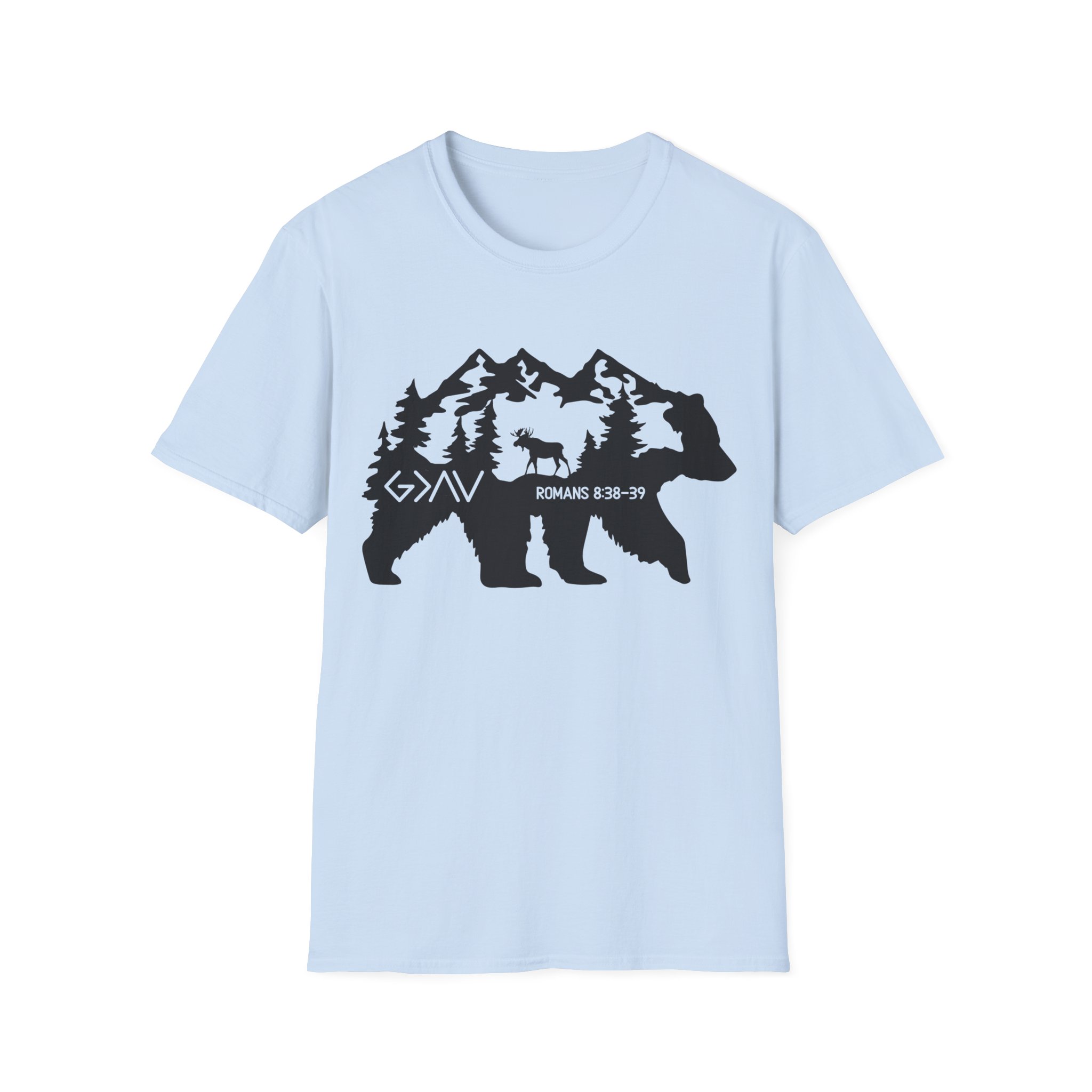 God is Greater Bear Softstyle Tee - Image 13