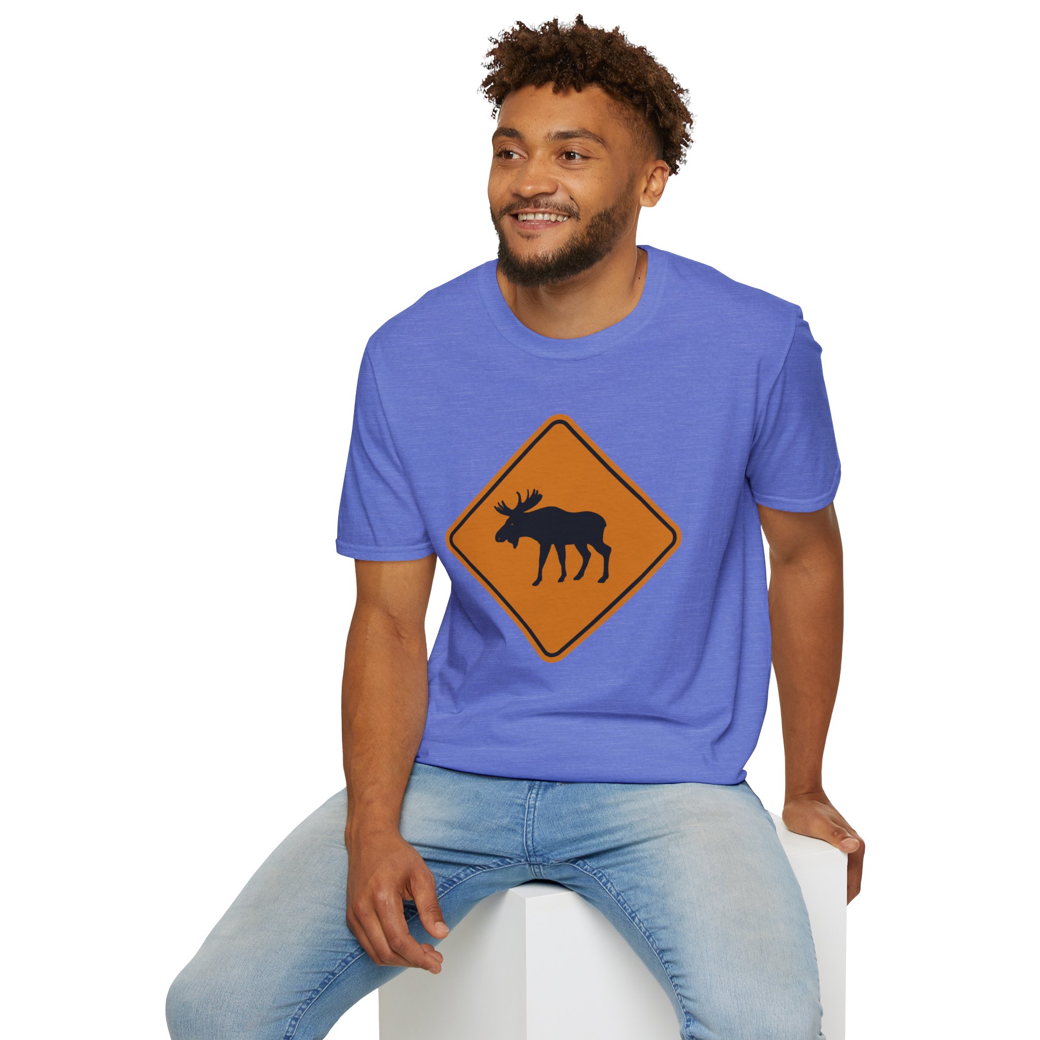 Moose Crossing Softstyle Tee