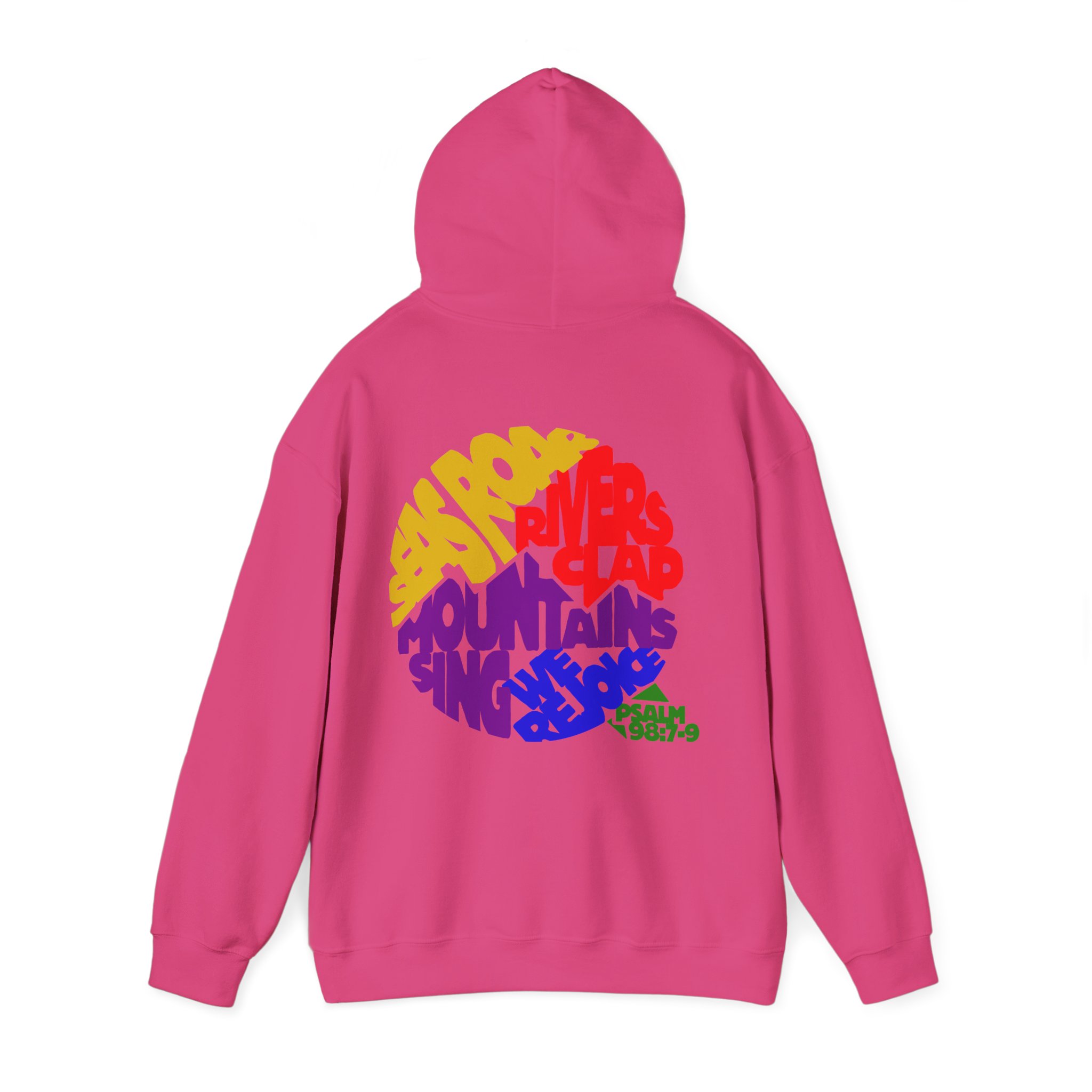 Psalm 98:7-9 'We Rejoice' Pullover Hoodie - Image 2